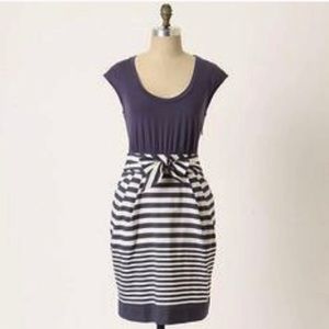 Anthropologie Little Yellow Button Striped Dress!